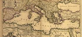 An ancient map of the Mediterranean basin